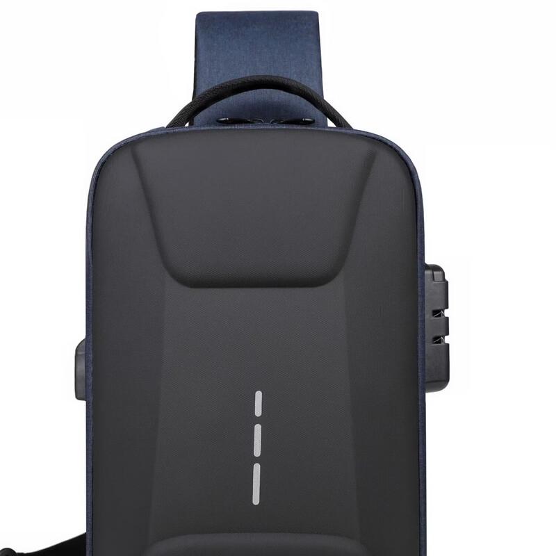 

Shenglango Men s Hard-Shell Travel Sling Chest Bag