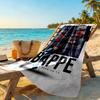 Mbappe Customize Text Beach Towel Super Soft & Absorbent For Beach Bathroom Outdoor Swimming Pool Camping Picnic Yoga Diving Vacation Accessories