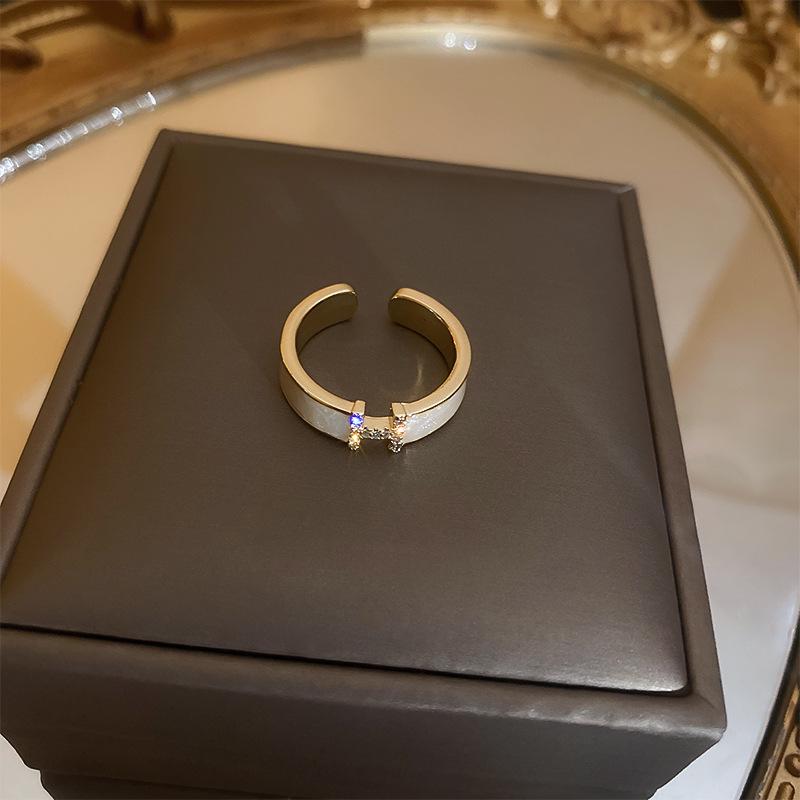 5A Grade Zircon Bauhinia Pattern Open Ring - Luxurious, Versatile, Exquisite Jewelry for Women