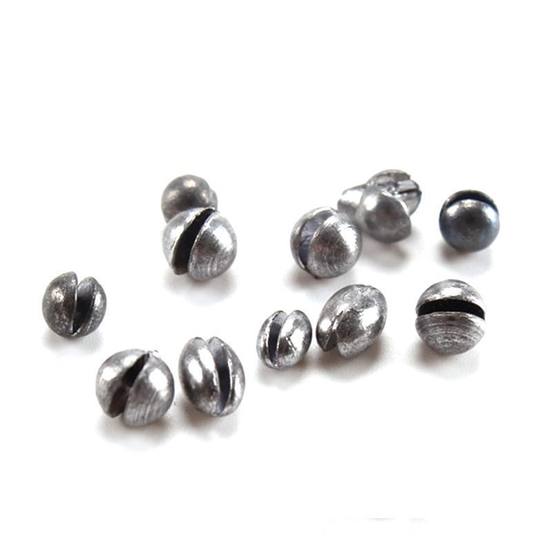 

Bimoo 20PCS / Box Carp Рыбалка Свинец Вес Круглый Сплит Выстрел Свинцовая Рыбалка Грузило Приманка Аксессуары от 1B до 7B