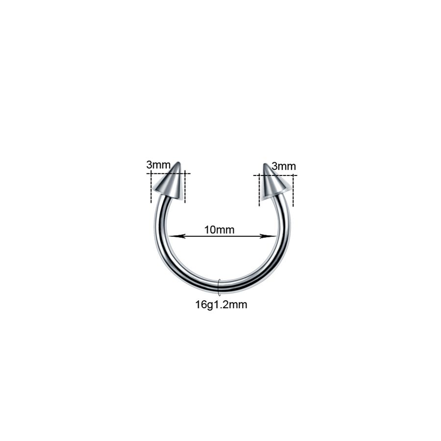 1PC G23 Titanium Nose Rings Lip Eyebrow Piercings Ear Septum Helix Cartilage Piercing Labret Nariz Septum Piercings Body Jewelry