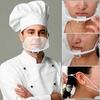 Easy Wear Transparent Anti Fog Mouth Shield 10/30/50PCS Reusable Clear Face Cover for Catering Bar Staff