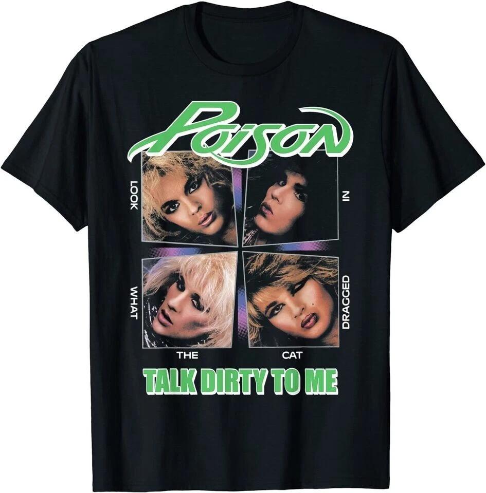 Poison Band Black Cotton Unisex T-shirt S