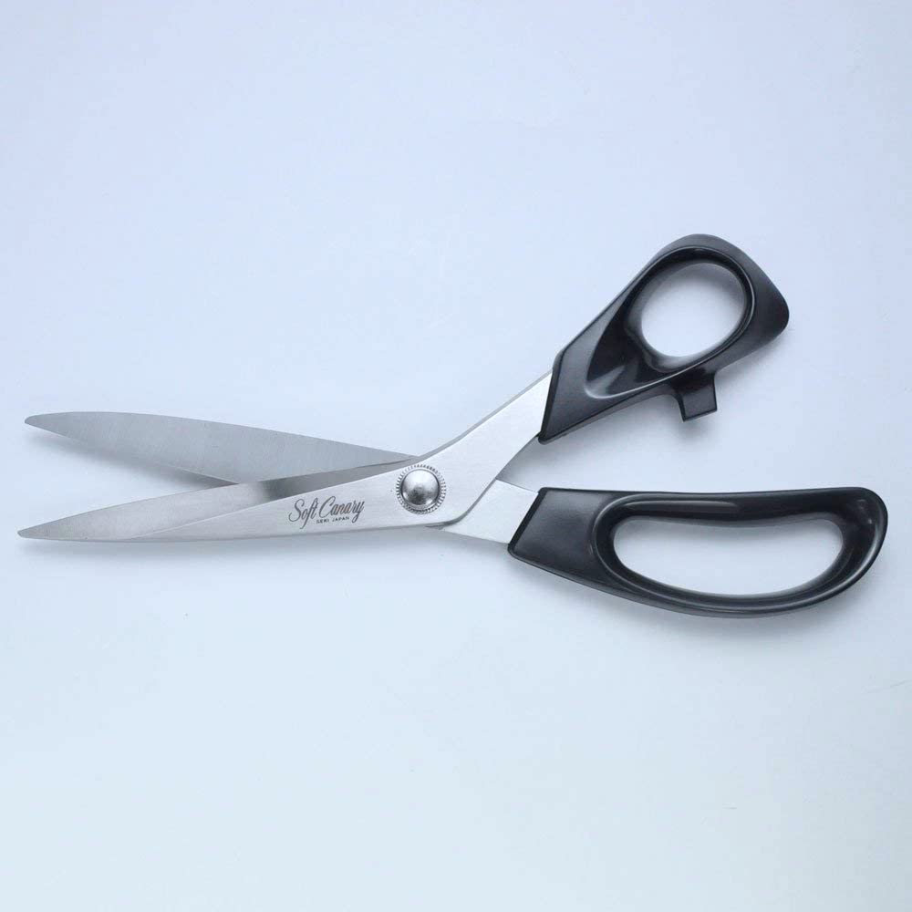 Hasegawa Cutlery Soft Canary Dressmaking Stainless Scissors, 210mm, Steel, Black, S-210H