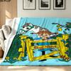 1PC Pippi Longstocking Custom Name Patterned Flannel Blanket Suitable For All Seasons for Home Decor Warmth and Comfort Gifts Holiday Present