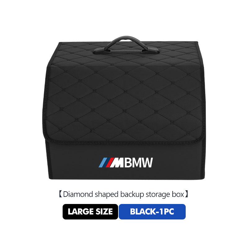 Car Portable Foldable Organizer Bag Leather Trunk Storage Box For BMW F30 E36 F20 E87 E70 E91 E30 E53 F31 F40 E92 E93 GU1