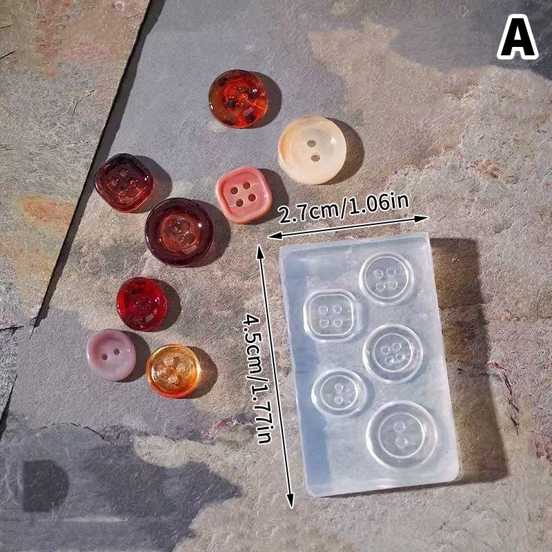 

Кнопка 3D Акриловая Форма Украшения для Нейл-арта DIY Дизайн Силиконовая Форма для Ногтей Шаблоны для Лепки Маникюр