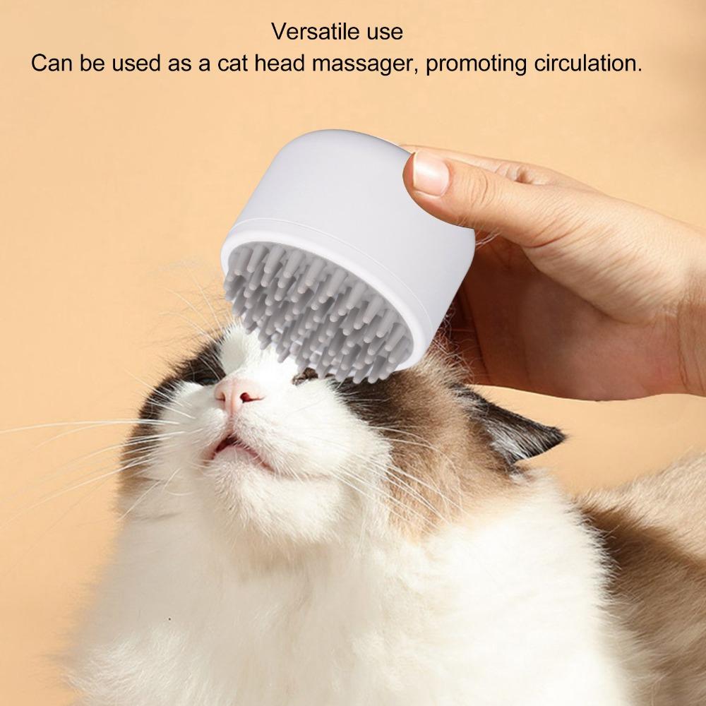 Soothing Massage Electric Pet Head Scalp Massager Dog Cat Grooming Brush Indoor Pet Relaxation