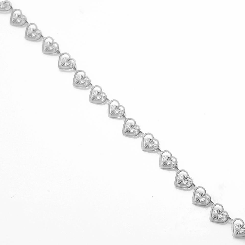 Wholessale 1 Meter Stainles Steel Gold Color Handmade Heart Eye Sunflower Chains for Women Necklace Bracelet Anklet DIY Jewelry