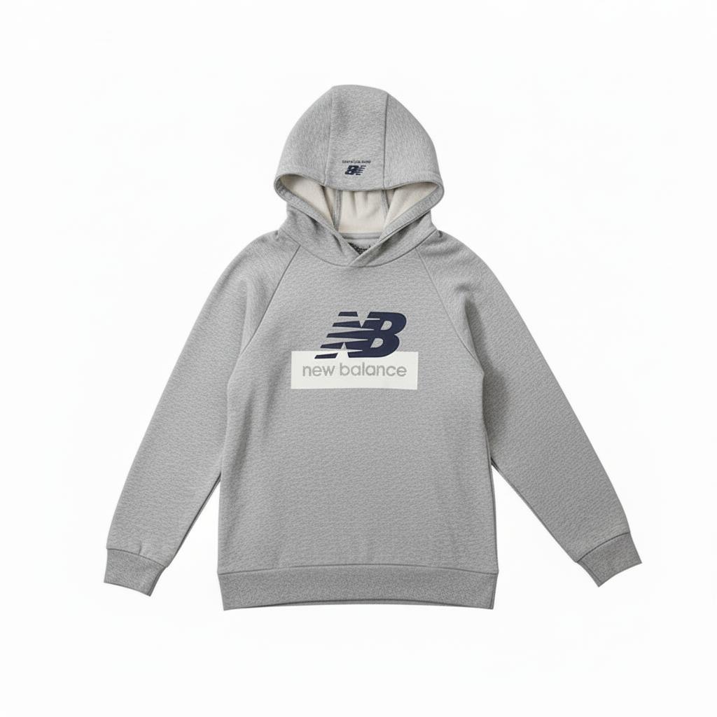New Balance Kids Sweatshirts Hooded Moderate 7CB4S053-GR 12