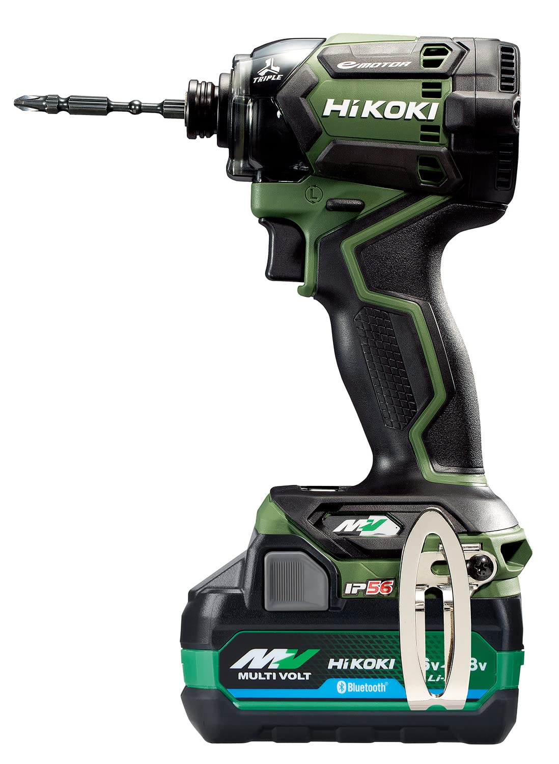 

HiKOKI 36V Impact Forest with new 2 and power bit Driver, Green, Bluetooth-enabled battery, batteries, charger, case, (WH36DC(2XPGSZ))