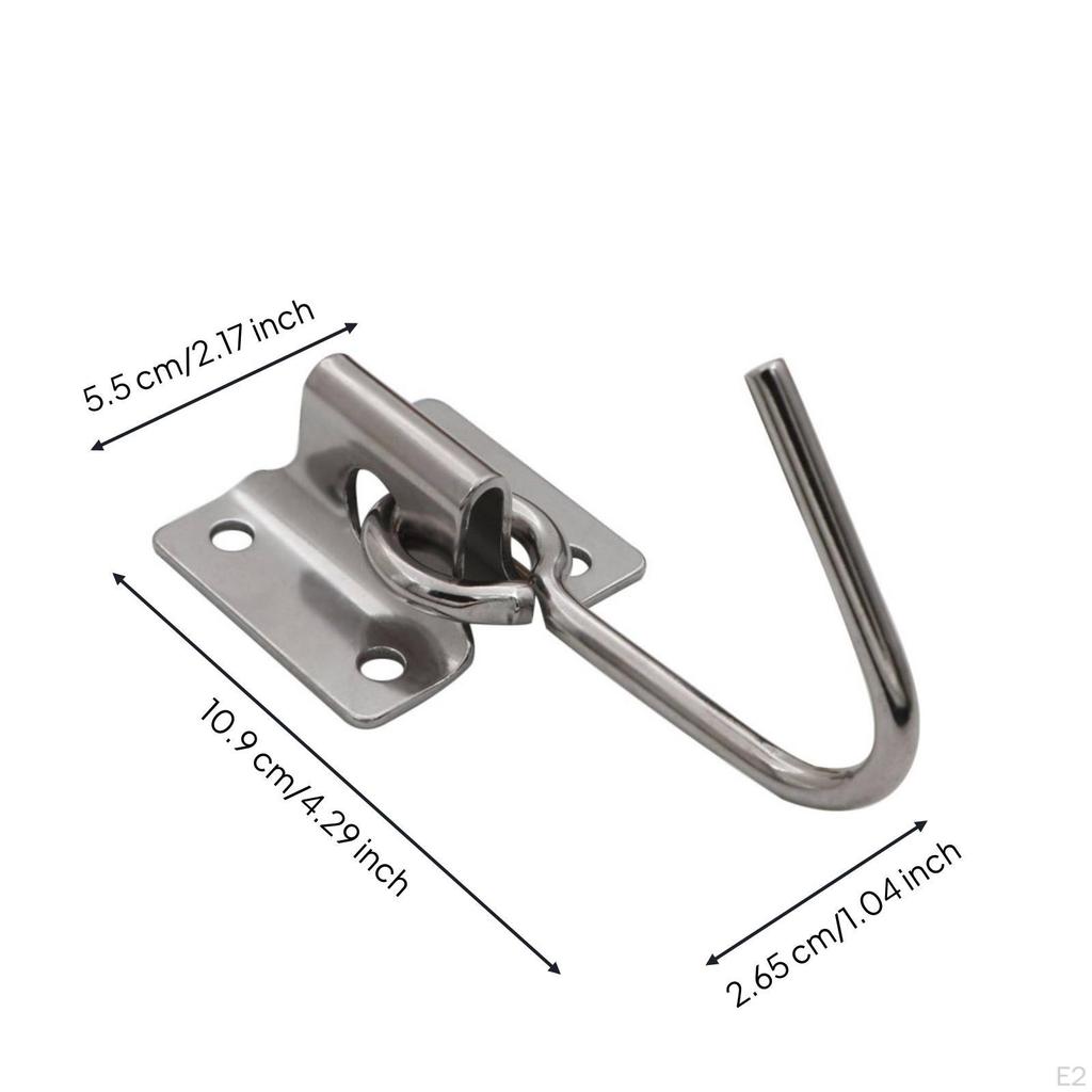 Stainless Steel Hook with Plate Ceiling Mount Heavy Duty