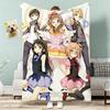 Beyond The Boundary anime Throw Lightweight 240g Flannel Blanket Soft Skin-friendly for Summer Cooling