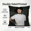 PPost MalonEe Rapper Cushion Cover Plush Fabric Soft DoubleSided Printed Sofa Warm Winter Home Child Gift Pillow Case