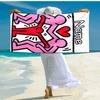 Personalized customized proof beach towel with Untitled Dance pattern - soft, absorbent,quick-drying,perfect swimming,camping&bathing