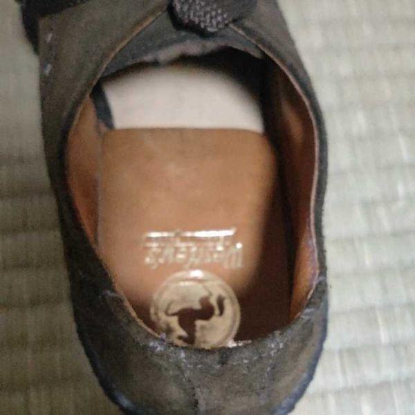 70s-80s? England Vintage Westleys Suede Dress Shoes Crepe Sole Olive Brown 39 / 24.5(USED)