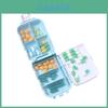 Portable Folding Three Layer 8 Compartment Pill Organizer For Travel And Home Use