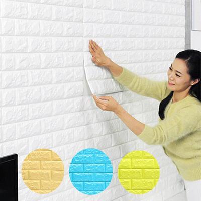 1/5/10PCS 70 * 77CM tapety samolepiace vodotesné a odolné voči vlhkosti 3D trojrozmerné pozadie spálne na renováciu steny penová tehla