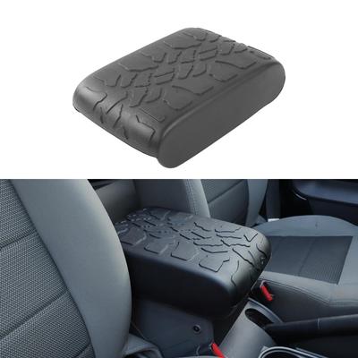 Center Console Armrest Box Pad Cover Protector for Jeep Wrangler JK 2007 2008 2009 2010 Rubber Black Car Interior