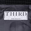 THIRD MAGAZINE A0843FJ 404 Black Wool Houndstooth Jacket Coat coat 9 blackUsed