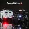1:32 Scale Knight Armored Special Warfare Police Car Model Toy 5 Doors Opened Pull Back Alloy Diecast Sound Light Ornament Gifts