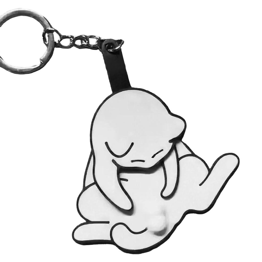 Creative Rotatable Cat Keychain Cute Acrylic Pendant Bag Pendant Fashion Key Jewelry for Women and Bag Accessory