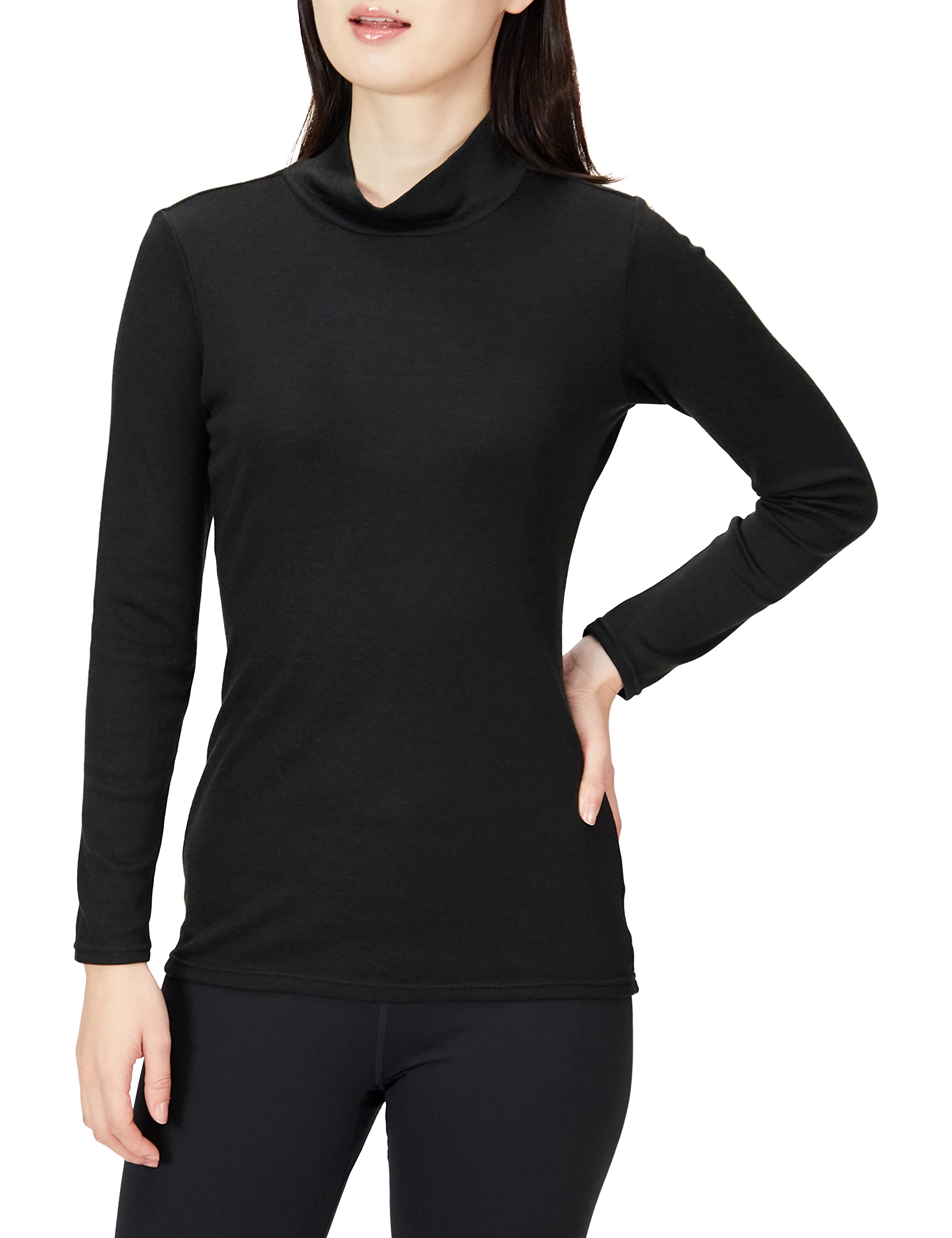 

[Mizuno] Heat generating material inner breath thermo underwear plus high neck long sleeve shirt cold protection underwear moisture wicking heat