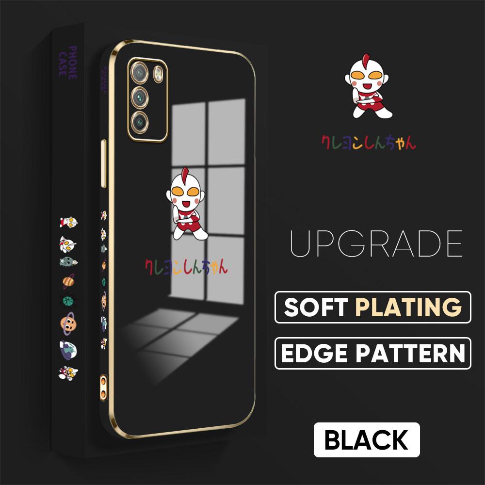 Bunte Druckmuster Quadratisches Randmuster Gehäuse Überzogene Telefonschale Luxus Überzogene Weiche Telefonhülle für Huawei Honor Xiaomi Redmi