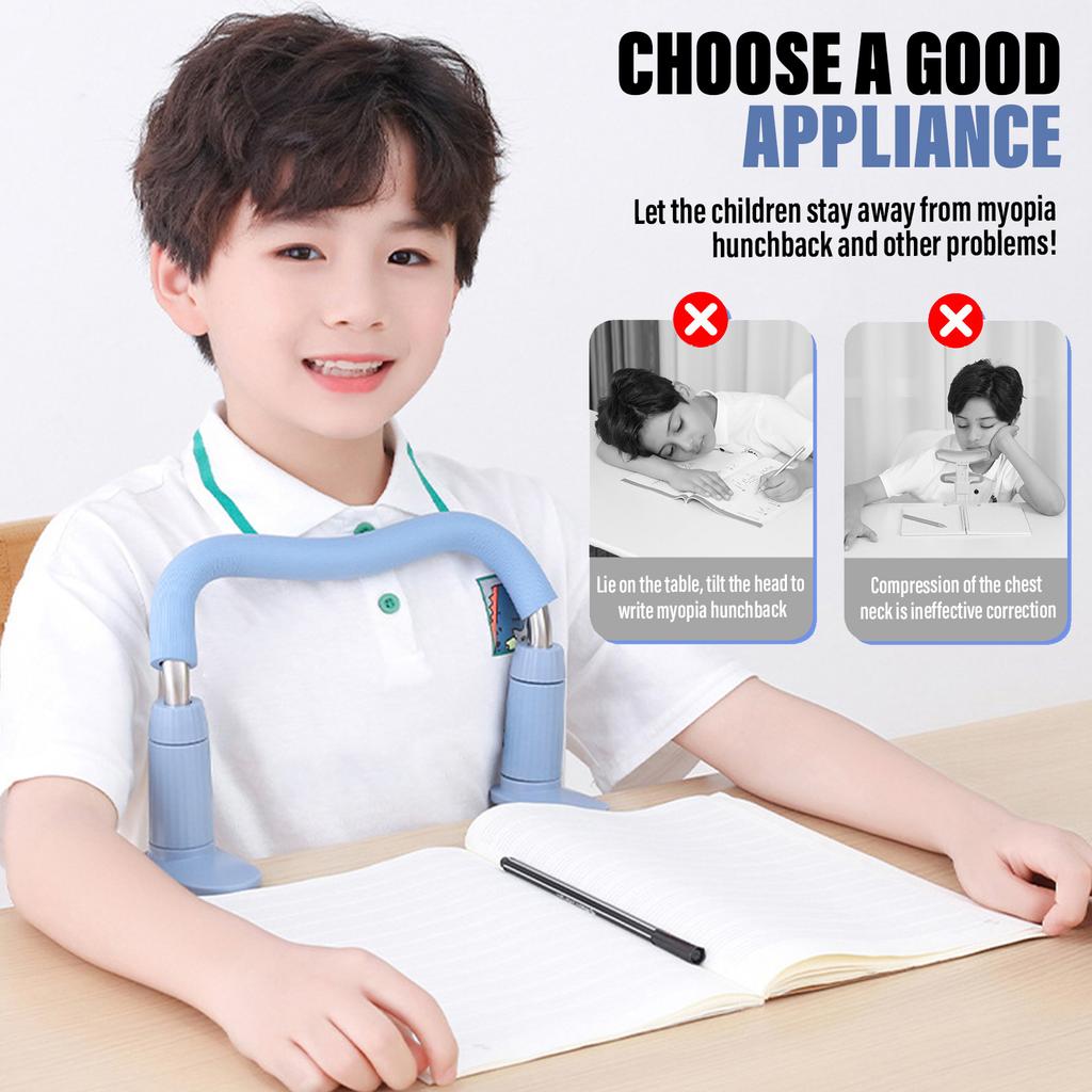 Sitting Posture Corrector for Kids M-Shaped Writing Reading Bracket Adjustable 16-25cm Anti-Myopia Correction Device