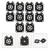 10pcs 28x33mm Carburetor Black Diaphragm For 95-526, 95-526-9, 95-526-9-8