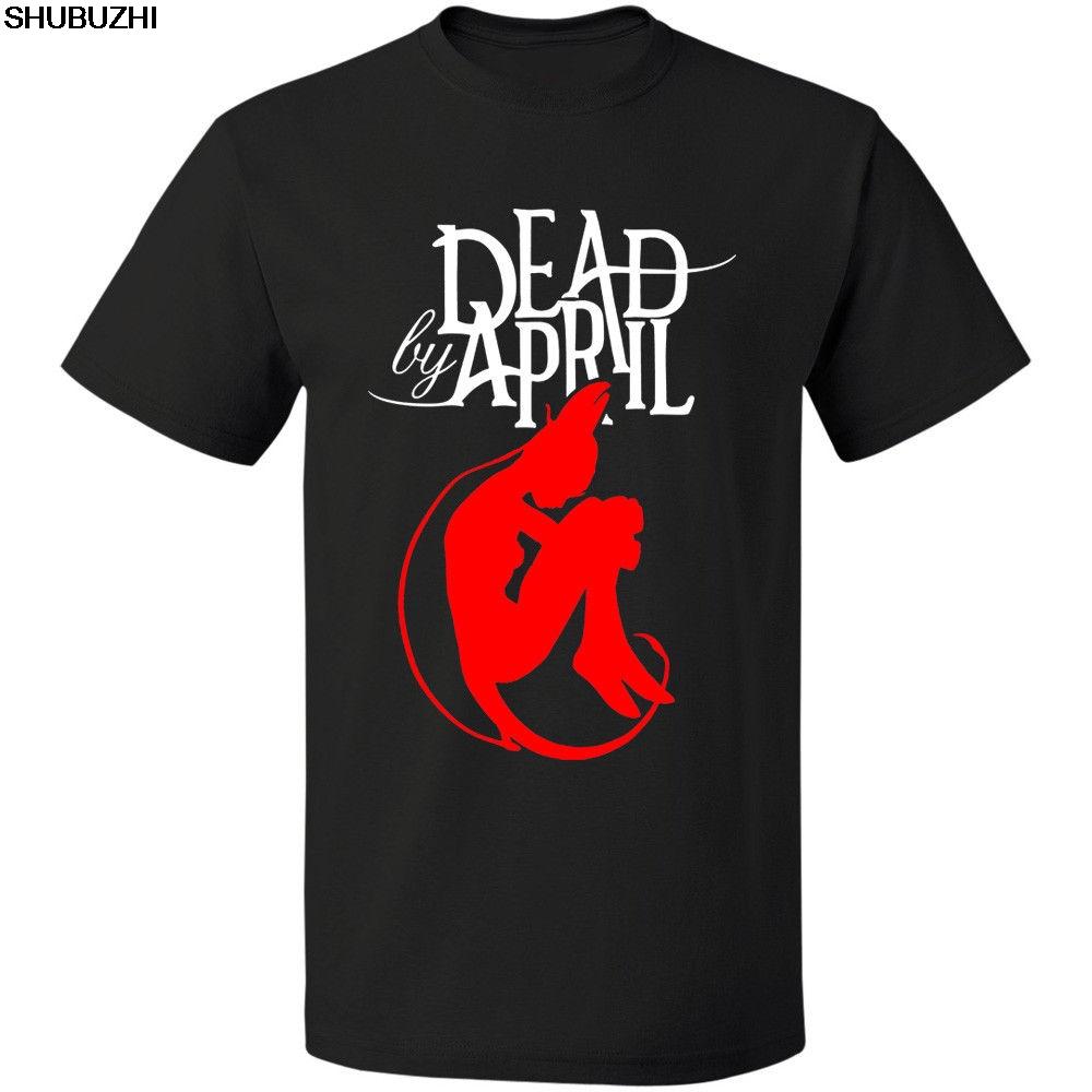 

Rock Band Logo Mens Black Dead By April TShirt Tee Size S3XL Brand shubuzhi New T Shirt Man Cotton sbz4402 M