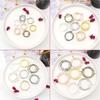 1 Diy Jewelry Accessory Can Wear Bead Nine-Character Earrings, Small Circle 9-Character Small Earrings Accessories Multi-Specification And Multi-Color