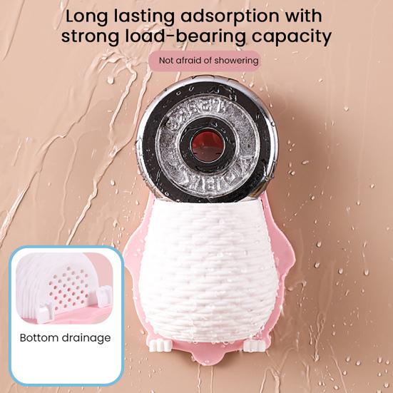 Wall Rabbit Storage Box Wall Mounted Cartoon Rabbit Storage Rack Waterproof Toothbrush Organizer for Kitchen Bathroom Makeup Tools