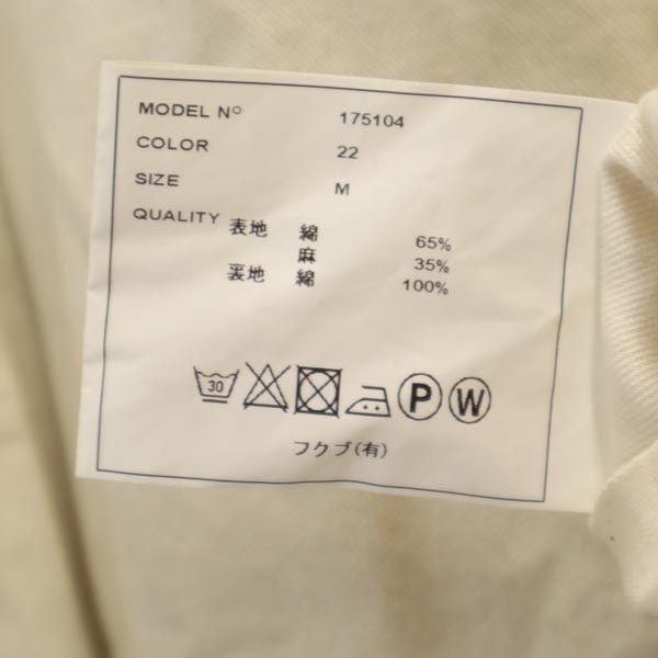 YAECA Light linen blend Chester coat M Brown WRITE Men's Used