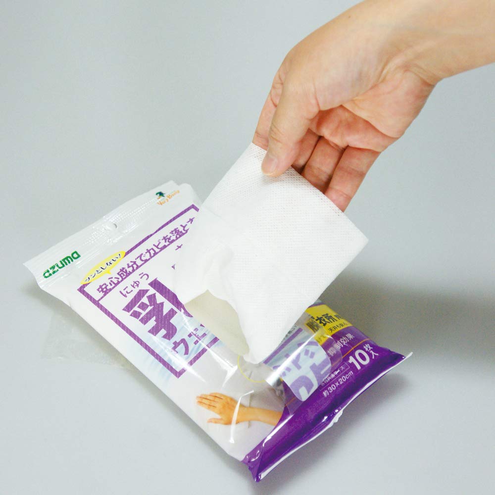 Azuma Bath Cleaning Wet Lactic Acid Wet Sheet for Baths and Changing Sheet Size 30 X 10 Removes Mold with Safe Ingredients SQA43 Sheet, Rooms, 20cm,