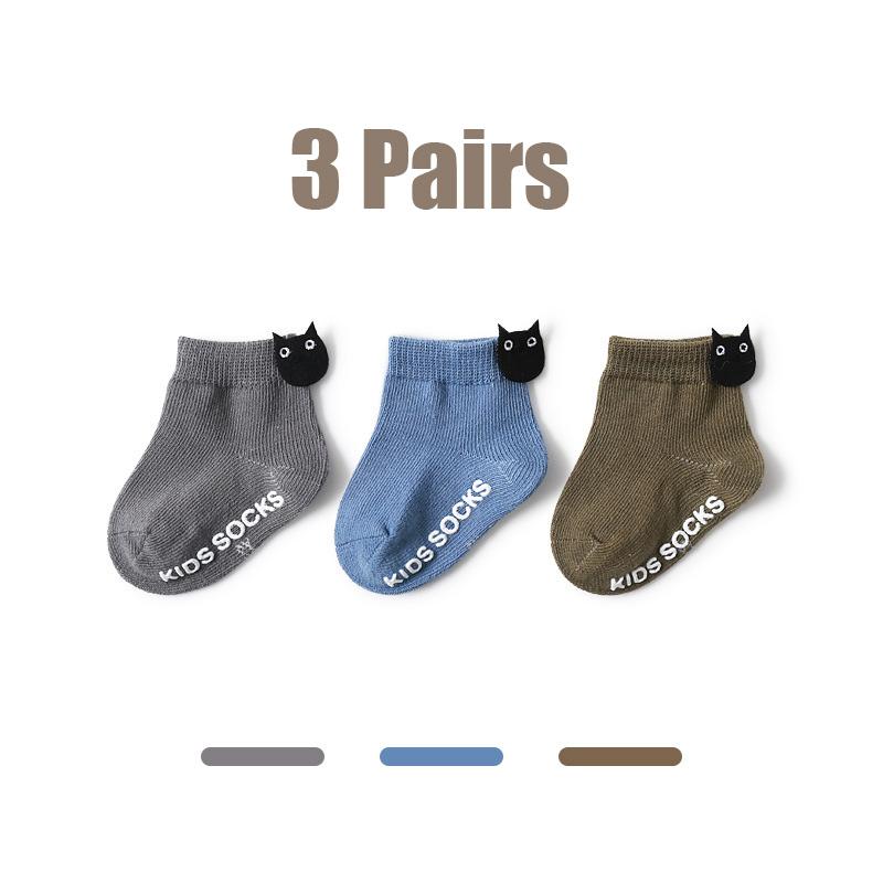3 Paare/Los Frühling Herbst Neugeborene Babysocken Baumwolle Anti-Rutsch Babysocken für Mädchen Säugling Baby Knöchelsocken Prinzessin Stil