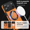 Leather 360 Ring Magnetic Holder Phone Case For iPhone 17Air 16 Plus 14 15 13 12 11 17Pro Max For Magsafe Wireless Charging Phone Cover
