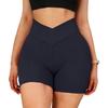 Damen Farbige V-Taillen-Schmal geschnittene Modische Vielseitige Lässige Trend-Shorts Mit Hüftabdeckung
