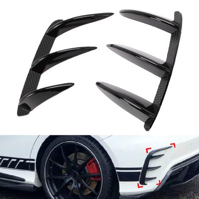 Stoßstangen-Lüftungsgitter Spoiler Links und Rechts Glänzend Schwarz Ersatz für A-Klasse W176 A200 A250 A260 A45 AMG 2013-2018