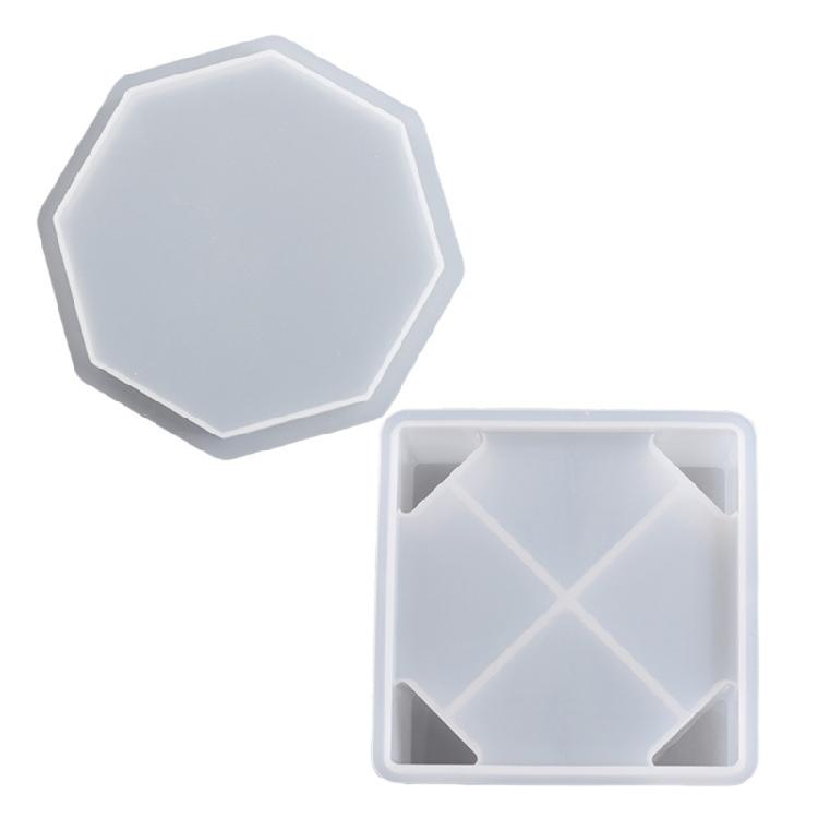 Multipurpose Lovely Octagonal Shaped Flexible Sturdy Silicone Mould Accessory for Crafting Coasters and Home Adornments