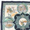 Pristine HERMES Scarf LE TRIOMPHE DU PALADIN Style Card Included Multicolor Silk Used