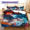Biancheria da letto con motivo Son Goku, Set piumone Copripiumone Federa Regalo di compleanno per la casa (1 * copripiumino + 2 * federa, senza nucleo)