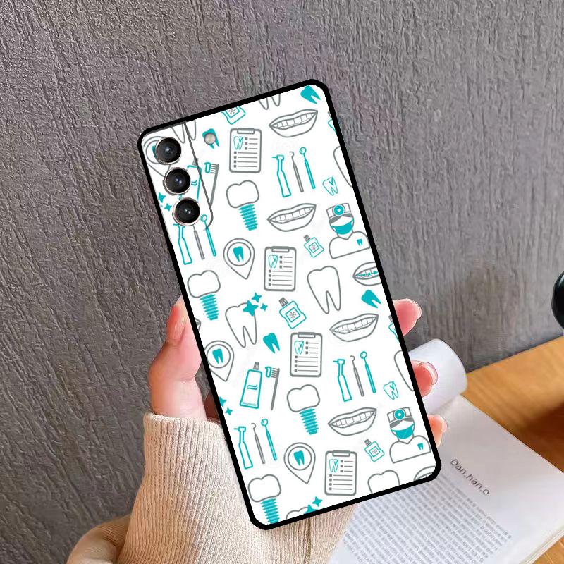 Dentist Dental Tooth Nurse Phone Case For Samsung Galaxy S25 S26 Ultra S20 S21 S22 S23 S24 Plus S10 S25 FE Back Cover
