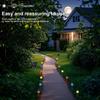 10-30LEDs Solar Ball Lawn Lights Waterproof Solar Pathway String Light for Outdoor Garden Patios Trail Lighting Decoration