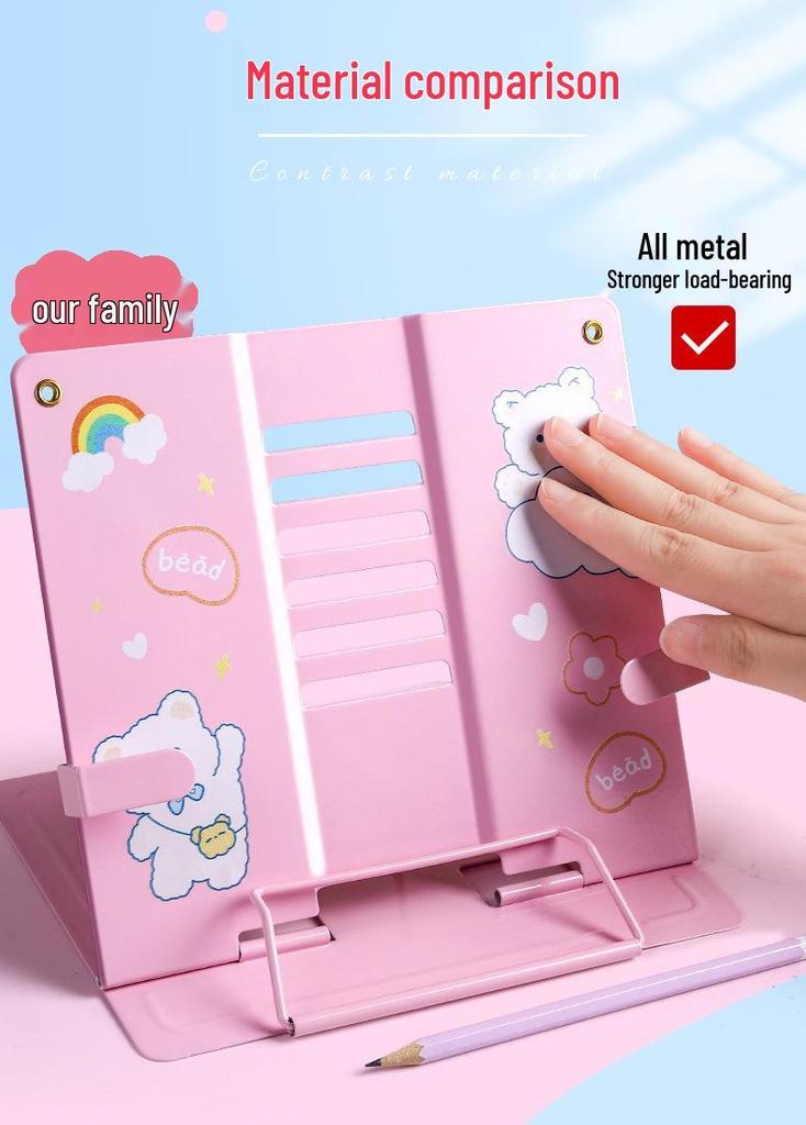 Children's Multifunctional Desktop Book Stand and Holder