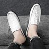 Fashion Classic Men Casual Summer Shoes 2024 New Fashion Cool Half Drag Men's Slip On Shoes Non-Slip Genuine Leather Muller Male Shoes