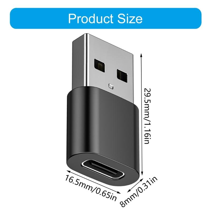 USB C To USB A Converter Fast Speed usb3.0 Data Sync Durability For Charging Laptops Mobile Devices