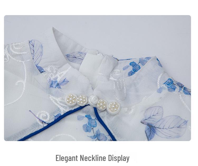 Entzückendes Eisenmädchen Qipao Kleid - Chinesischer Stil Sommer Tang Anzug für Kinder