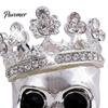 Car Scent Diffuser Accessories Crown Skull Air Freshener Vent Clip, Fragrance Diffuser, Metallic Clip Gothic Auto Interior Decoration Accessory