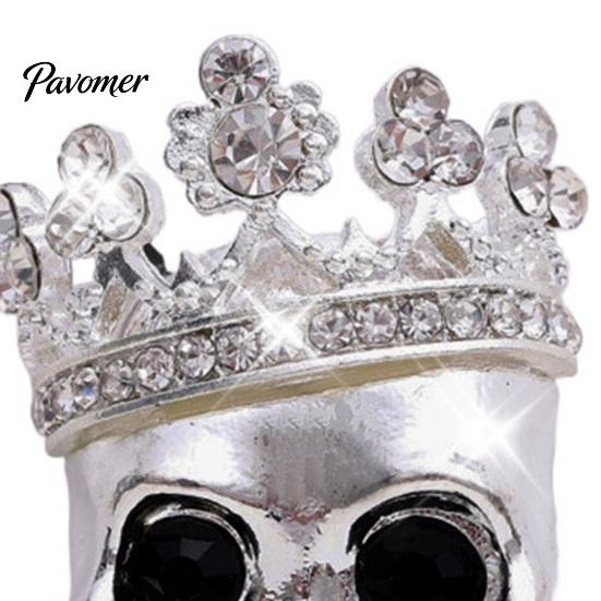 Car Scent Diffuser Accessories Crown Skull Air Freshener Vent Clip, Fragrance Diffuser, Metallic Clip Gothic Auto Interior Decoration Accessory
